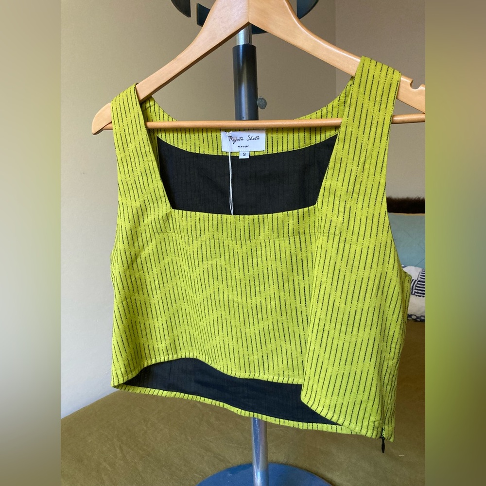Rujuta Sheth Basic Top NWT: Flaxen, size S, handloomed cotton, fully lined